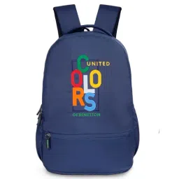 United Colors of Benetton Nyx Navy Polyester Printed Backpack-image-85