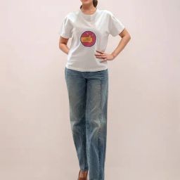 Zink London White Cotton Graphic T-Shirt-picture-10