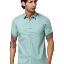 Spykar Green Cotton Regular Fit Shirt-picture-39