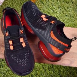 Asian Kids Black Running Shoes-picture-22