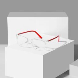 Enrico Eyewear Red Square Unisex Eye Frames - Computer Glasses-image-1