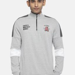 SF Jeans by Pantaloons Grey Slim Fit Printed Sweatshirt-picture-4