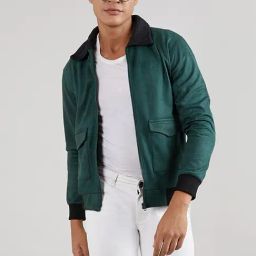 Campus Sutra Green Cotton Regular Fit Jacket-picture-18