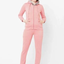 Sweet Dreams Blush Pink Plain Night Suit-image-52