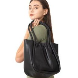 Yelloe Black Large Tote Bag with Pouch-picture-17