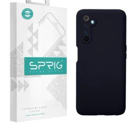 Sprig Liquid Silicone Back Cover for REALME 6 PRO (Black)-picture-38