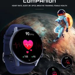 Hammer Glide 1.43 inch AMOLED Display Smartwatch for Men with Bluetooth Calling (Charcoal Black) image 5