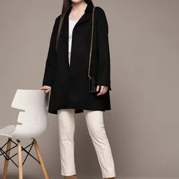 aarke Ritu Kumar Women Suede Longline Tailored Jacket-image-24