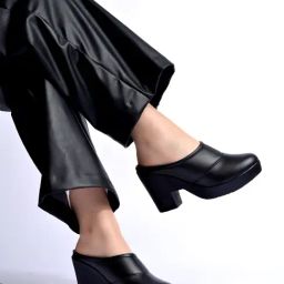 Shoetopia Women's Black Mule Shoes-image-85