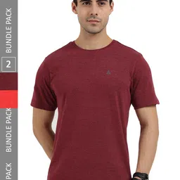 ARDEUR Pack Of 2 Pure Cotton T-shirt-image-57
