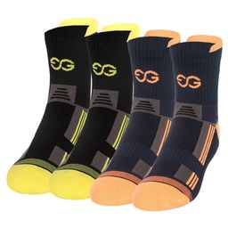 SuperGear Men Marathon Running Pack of 2 Ankle Length Cotton Sports Socks-20