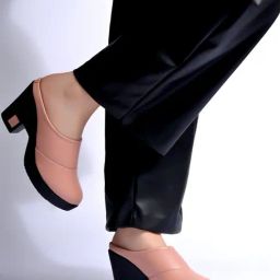 Shoetopia Women's Peach Mule Shoes-image-90