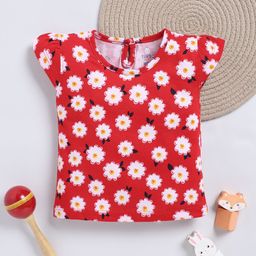 YK X Tinyo Girls Floral Printed Cotton Top-image-61
