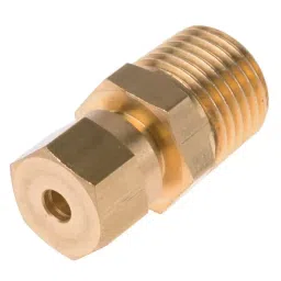 RS PRO Thermocouple Compression Fitting for Thermocouple 1/4 BSPT 3 mm Probe, 3817283-18