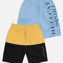 HELLCAT Kids Multicolor Printed  Shorts-image-69