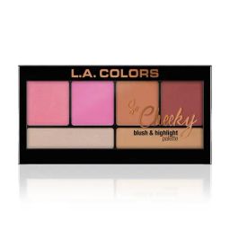 L.A. Colors So Cheeky Blush & Highlight Palette Pink & Playful - 22 gm-38