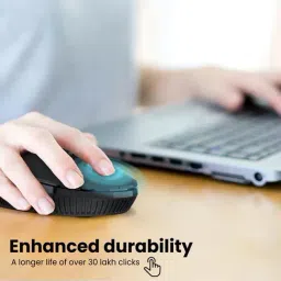Portronics Toad 22 Wireless Optical Mouse with USB Nano Dongle (Black) image 4