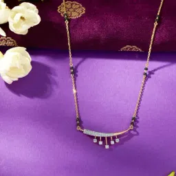P.N.Gadgil Jewellers 18 KT Yellow Gold & Diamond Modern Mangalsutra For Woman-picture-25