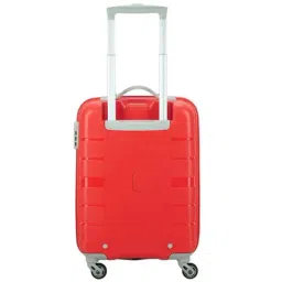 Aristocrat Nexon Fiery Red Textured Hard Cabin Trolley Bag - 38 cm image 4