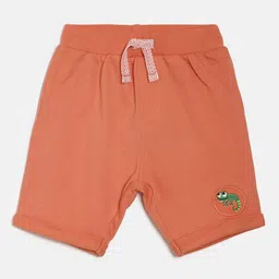 MINI KLUB Boys Orange Solid Regular Fit Regular Shorts-image-20