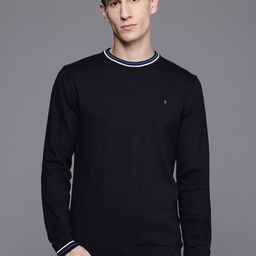 Louis Philippe Sport Contrast Trim Cotton Pullover-picture-33