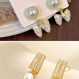 MONKDECOR Women Gold Earrings-51