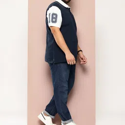 Sztori Plus Size Polo Collar Pure Cotton T-shirt-image-62