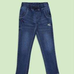 Pantaloons Junior Blue Cotton Regular Fit Jeans-picture-5