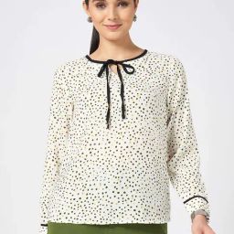 Annabelle by Pantaloons Beige Printed Top-image-81