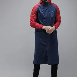 Wildcraft Hooded Waterproof Breathable Longline Rain Jacket-image-44