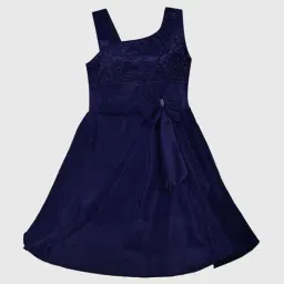 Wish Karo Kids Blue Embroidery Frock-picture-3