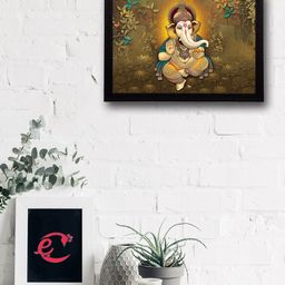eCraftIndia Multicoloured Lord Ganesha UV Wall Art-image-58