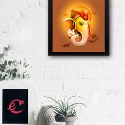 eCraftIndia Multicoloured Lord Ganesha UV Wall Art-image-94