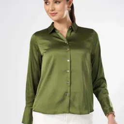 Annabelle by Pantaloons Green Plain Top-image-45