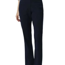 Van Heusen Navy Solid Trouser-image-66