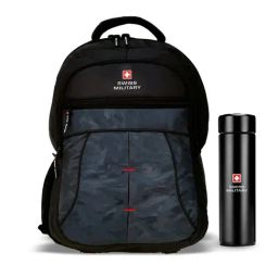Swiss Military Unisex Black Laptop Backpack-image-91