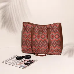 ZOUK Printed Structured Tote Bag-picture-20