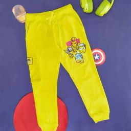 Pantaloons Junior Yellow Cotton Printed Avengers Trackpants-image-22