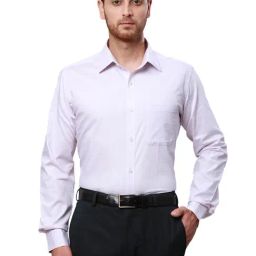 Raymond Grey Cotton Slim Fit Checks Shirt-image-60