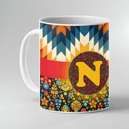 Keviv Multicoloured Text or Slogans Printed Ceramic Glossy Mugs Set of Cups and Mugs-image-73