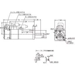 Omron Pulse Train Input Type AC Servo Motor, R88M-K10030H-B-29