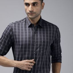 Arrow Men Pure Cotton Original Slim Fit Tartan Checked Formal Shirt-picture-41