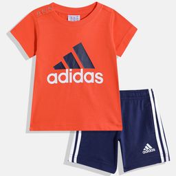 ADIDAS Boys Cotton Printed T-shirt with Shorts-image-34