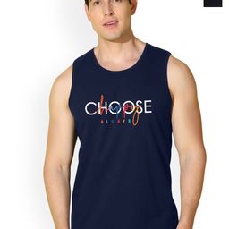 SLOWLORIS Pack Of 2 Printed Cotton Gym Vests VSL26 CMB(CHS NAVY)(GYM BLACK)-image-51