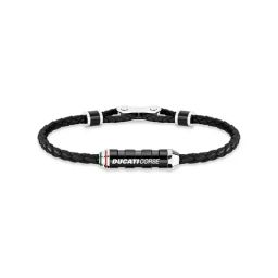 Ducati Corse Silver-Plated Black Casual Bracelet for Men-image-27