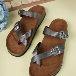 MOZAFIA Women Buckle Flats-image-82