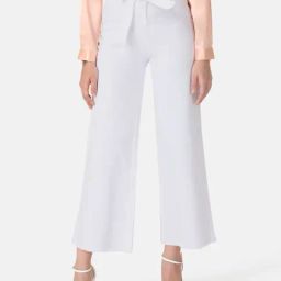Kazo White Regular Fit High Rise Jeans-image-42