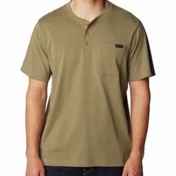 Columbia Green Regular Fit Henley T-Shirt-picture-20