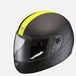 Studds Black With Fluorescent Yellow Strip Large (580 mm) Full Face Helmet, Chrome Elite-image-80