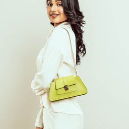 Strokes by Namrata Mehta Women Solid Structured Sling Bag-image-6